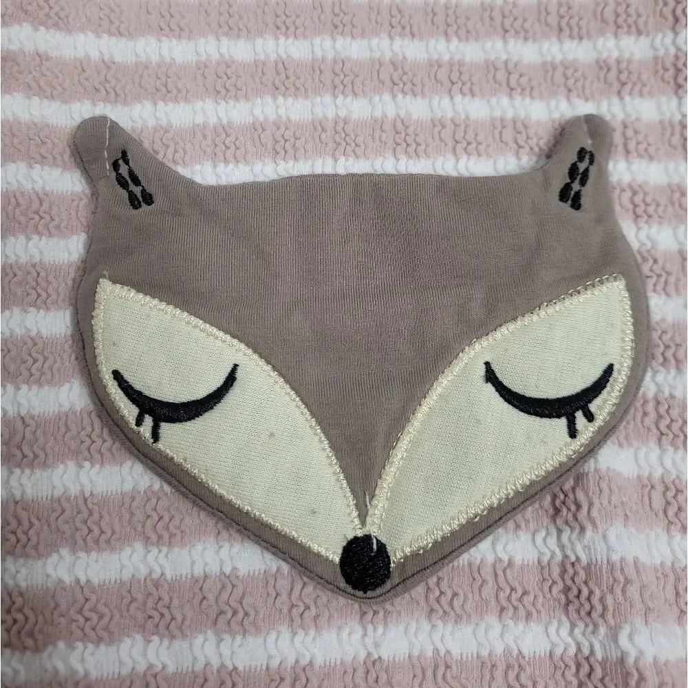 KISS THE LITTLE TROJAN bunny ear striped one‎ piece outfit 3-6 months